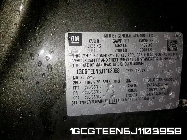 1GCGTEEN6J1103958 фото 2