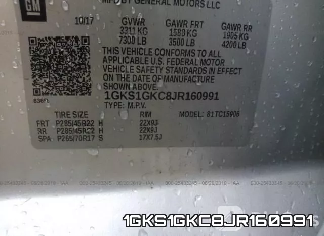 1GKS1GKC8JR160991 фото 10