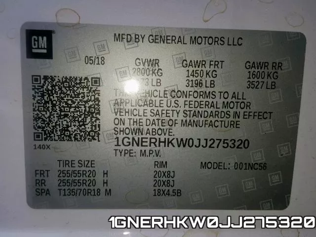 1GNERHKW0JJ275320 фото 2