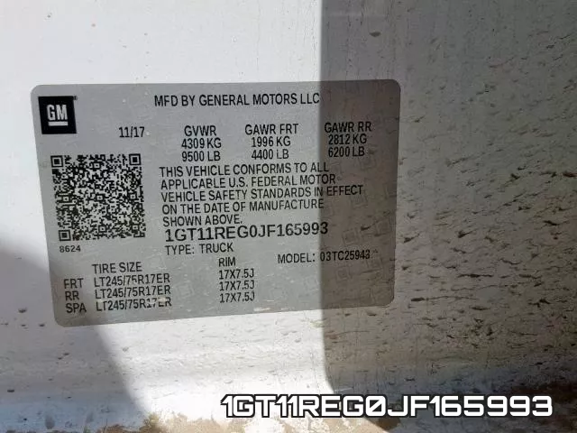 1GT11REG0JF165993 фото 2