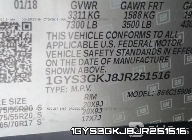 1GYS3GKJ8JR251516 фото 10
