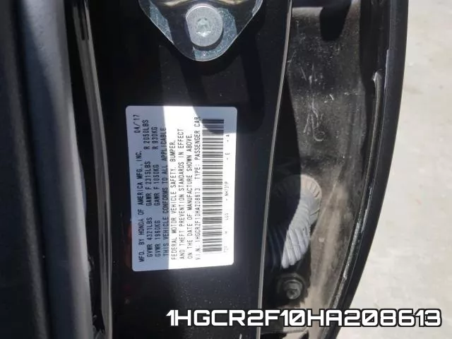 1HGCR2F10HA208613 фото 2
