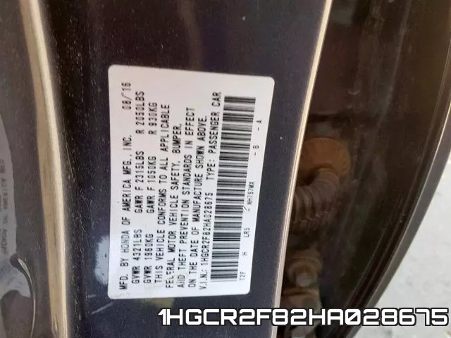 1HGCR2F82HA028675 фото 2