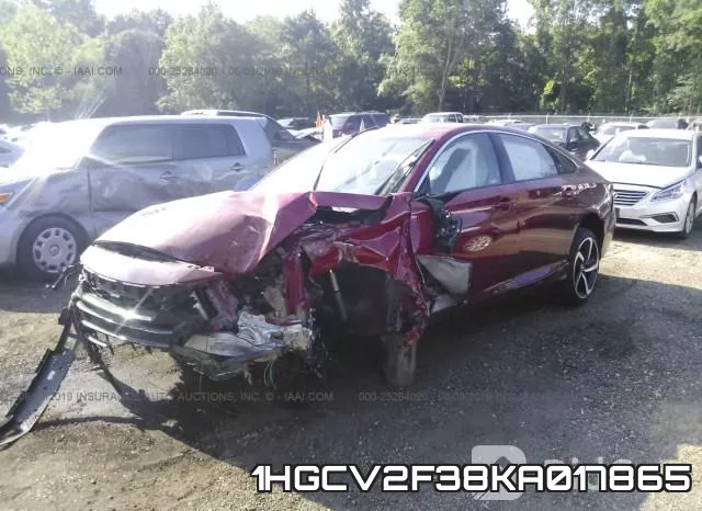 1HGCV2F38KA017865 фото 3