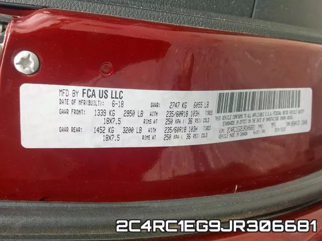 2C4RC1EG9JR306681 фото 2