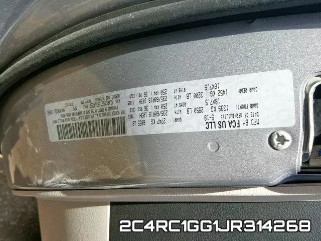 2C4RC1GG1JR314268 фото 2
