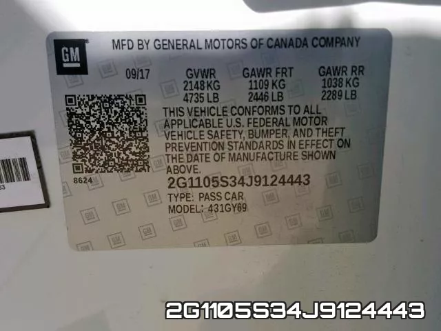 2G1105S34J9124443 фото 2