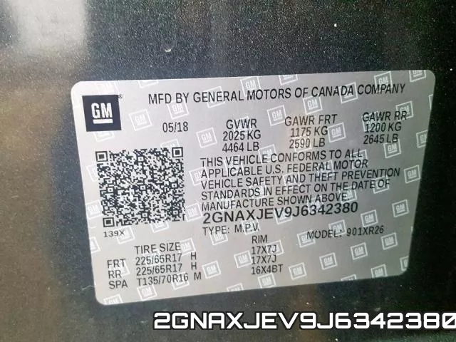 2GNAXJEV9J6342380 фото 2