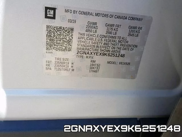 2GNAXYEX9K6251248 фото 2