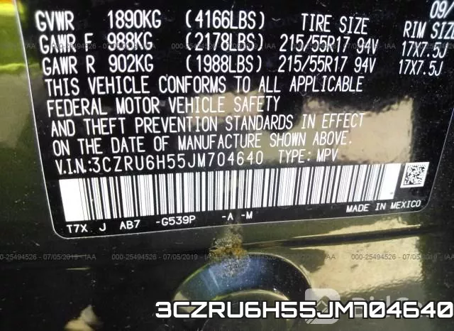 3CZRU6H55JM704640 фото 10