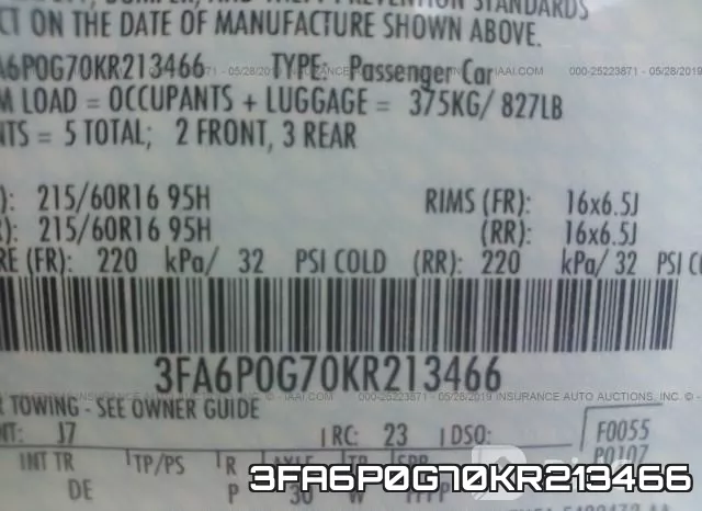 3FA6P0G70KR213466 фото 10