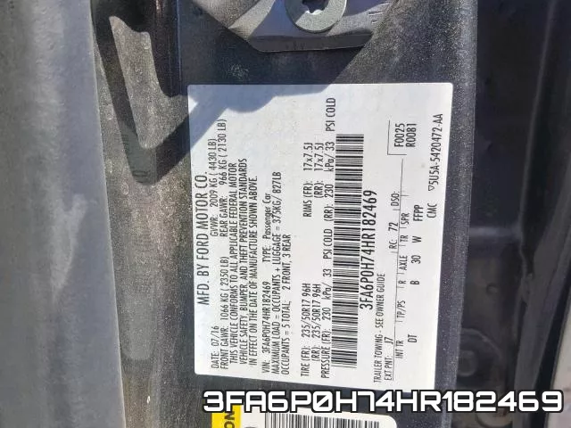 3FA6P0H74HR182469 фото 2
