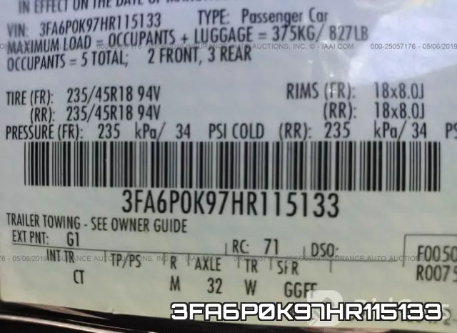 3FA6P0K97HR115133 фото 10