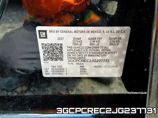 3GCPCREC2JG237731 фото 2