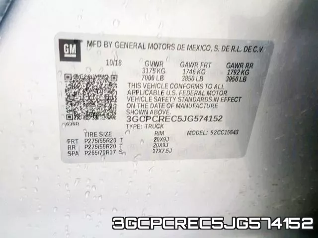 3GCPCREC5JG574152 фото 2