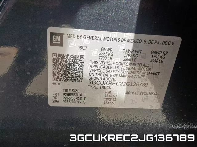3GCUKREC2JG136789 фото 2