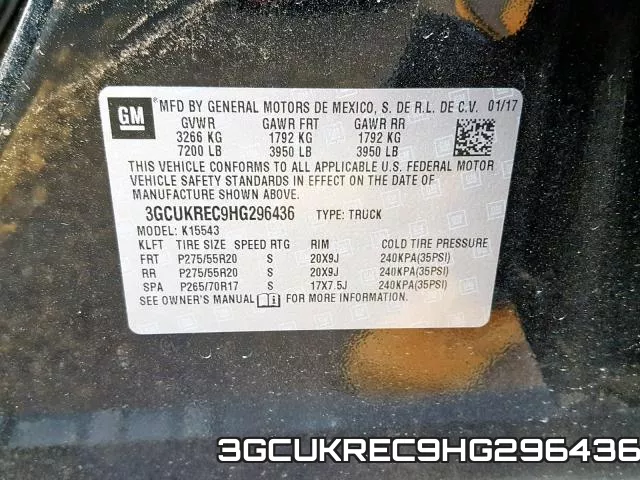 3GCUKREC9HG296436 фото 2