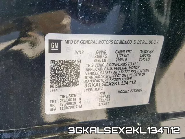 3GKALSEX2KL134712 фото 2