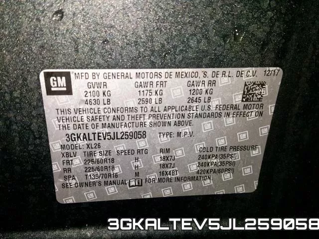3GKALTEV5JL259058 фото 2