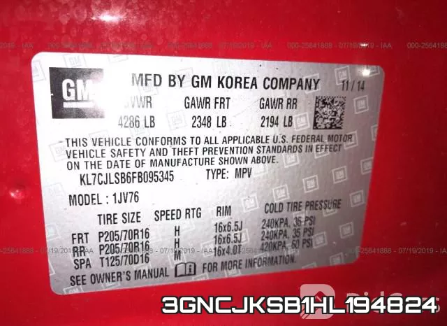 3GNCJKSB1HL194824 фото 10