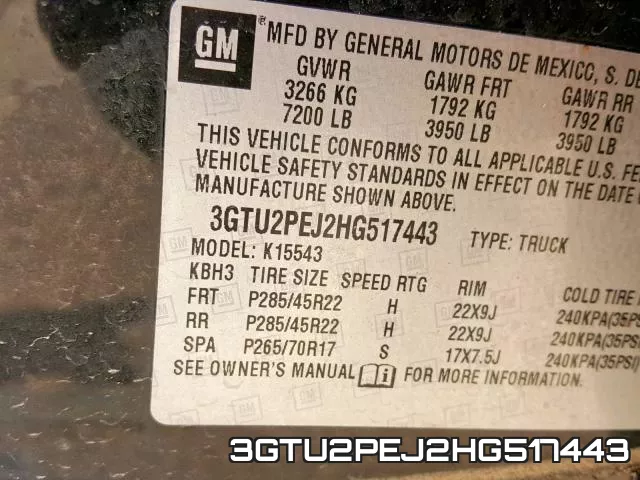 3GTU2PEJ2HG517443 фото 2