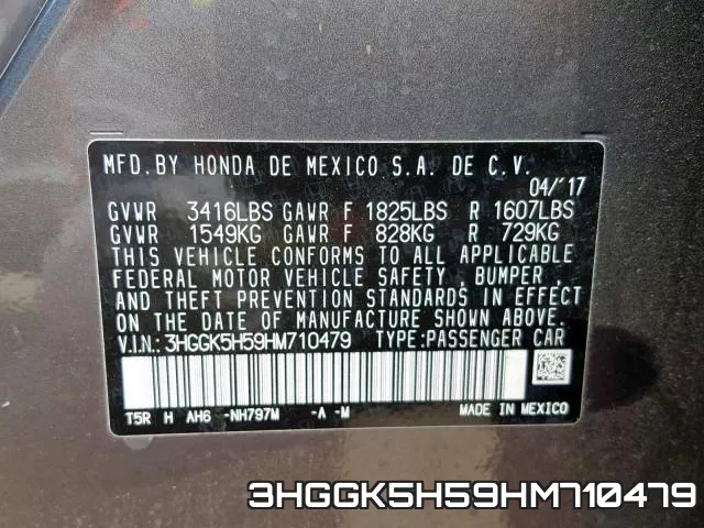 3HGGK5H59HM710479 фото 2