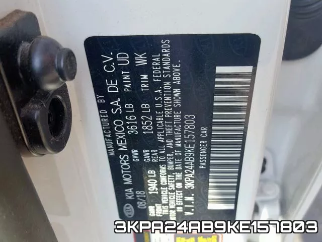 3KPA24AB9KE157803 фото 2