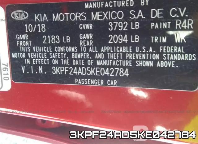 3KPF24AD5KE042784 фото 10