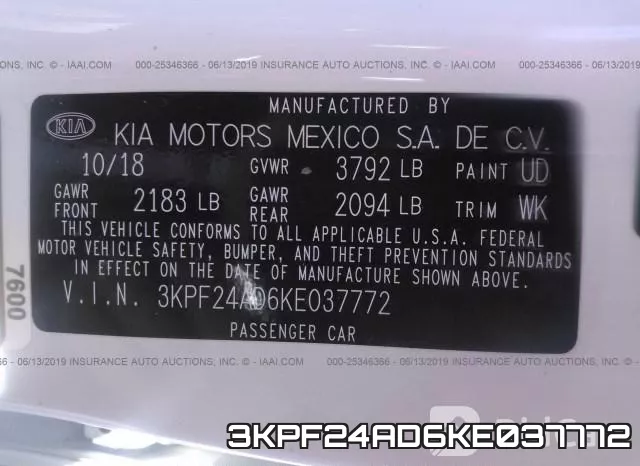 3KPF24AD6KE037772 фото 10
