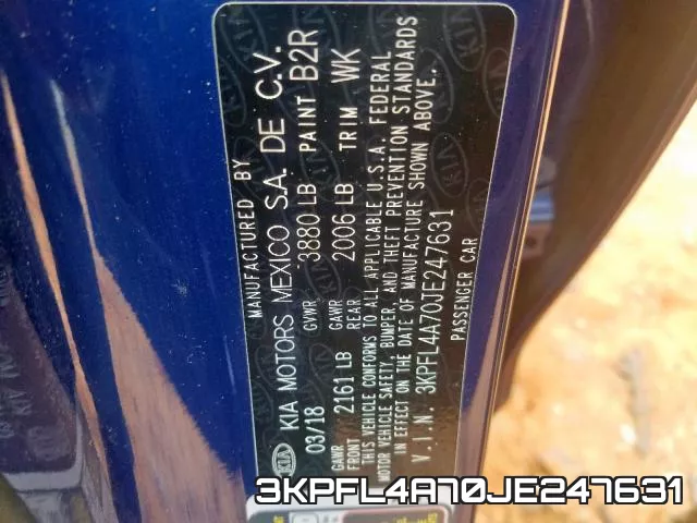 3KPFL4A70JE247631 фото 2