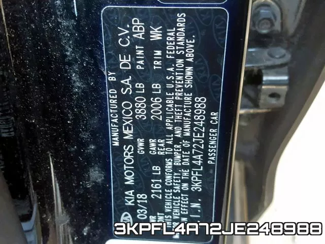 3KPFL4A72JE248988 фото 2