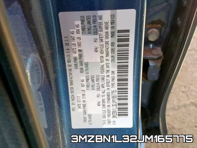 3MZBN1L32JM165775 фото 2