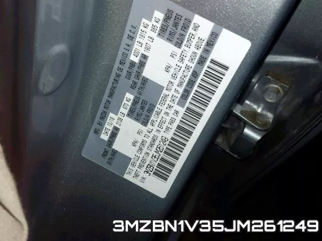 3MZBN1V35JM261249 фото 2