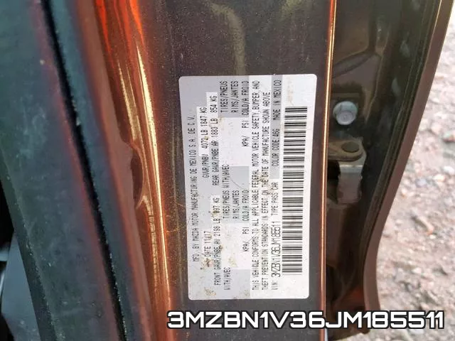 3MZBN1V36JM185511 фото 2