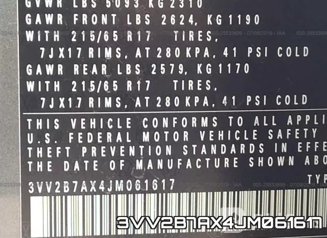3VV2B7AX4JM061617 фото 10