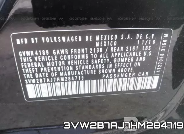 3VW2B7AJ7HM284719 фото 10