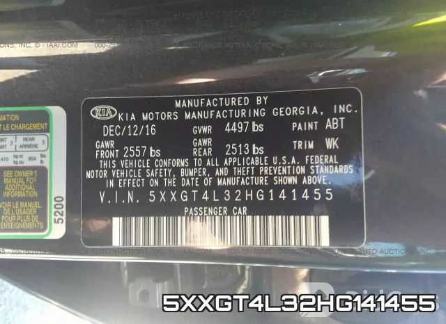 5XXGT4L32HG141455 фото 10