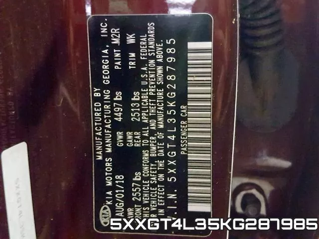 5XXGT4L35KG287985 фото 2