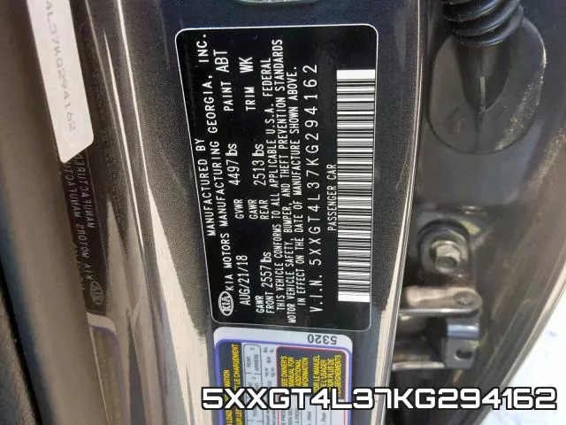 5XXGT4L37KG294162 фото 2