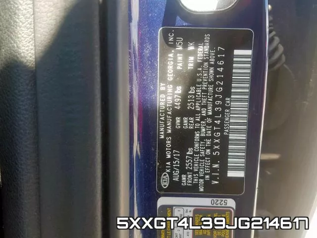 5XXGT4L39JG214617 фото 2