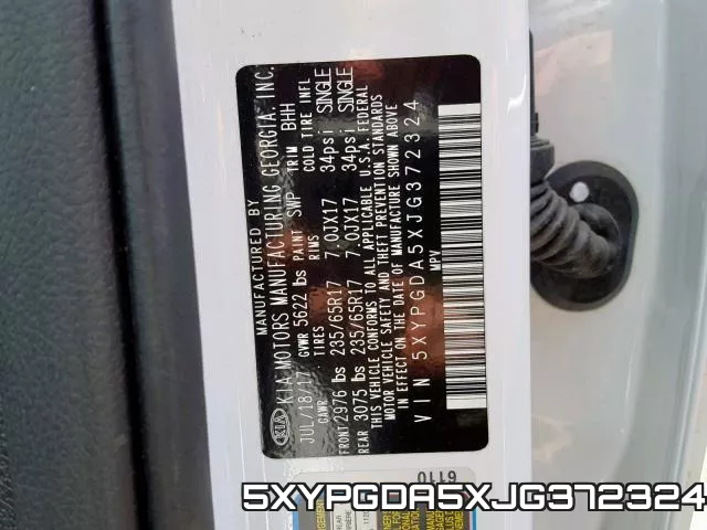 5XYPGDA5XJG372324 фото 2