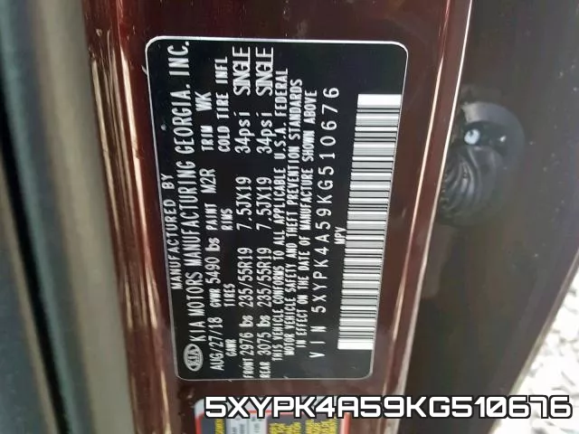 5XYPK4A59KG510676 фото 2