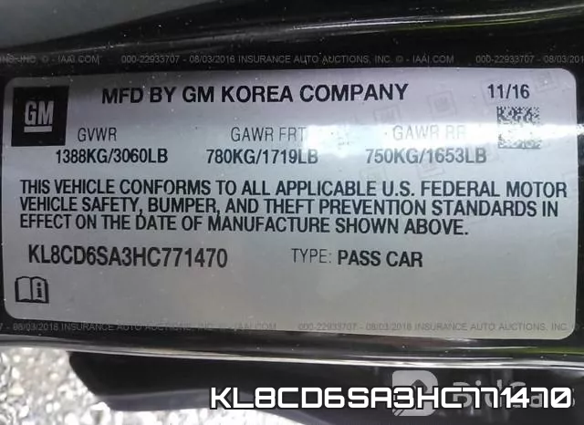 KL8CD6SA3HC771470 фото 10