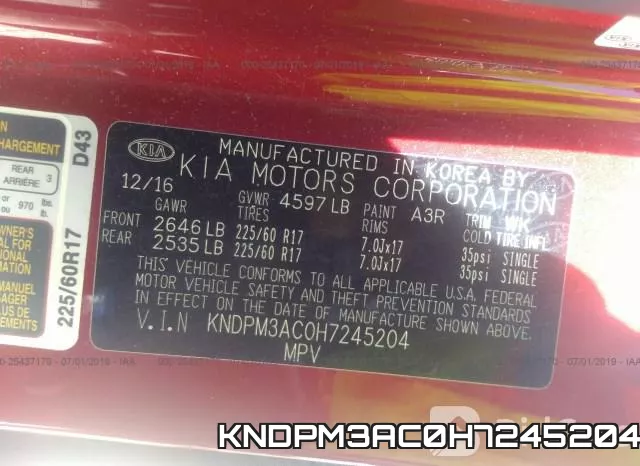 KNDPM3AC0H7245204 фото 10