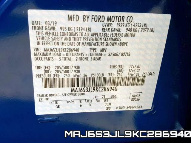 MAJ6S3JL9KC286940 фото 2