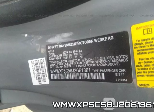 WMWXP5C58J2G61361 фото 10