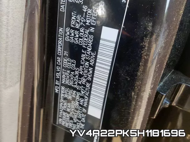 YV4A22PK5H1181696 фото 2