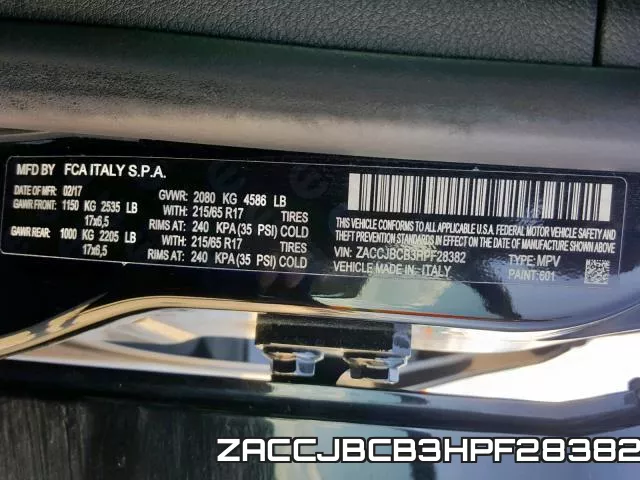 ZACCJBCB3HPF28382 фото 2