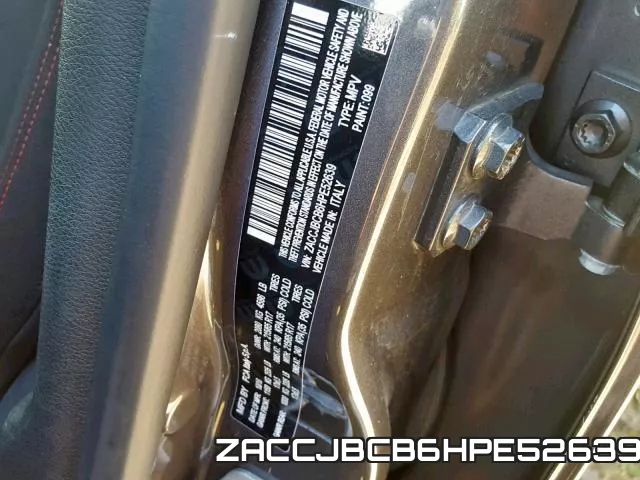 ZACCJBCB6HPE52639 фото 2