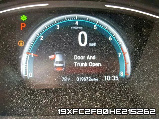 19XFC2F80HE215262 фото 9